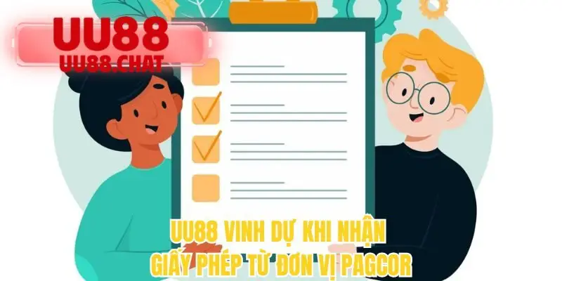 UU88 vinh dự khi nhận giấy phép từ đơn vị PAGCOR